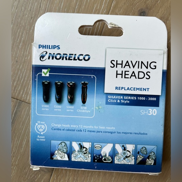 2 PACK 6 heads SH30 Replacement Shaving Heads Philips Norelco AUTH Series 3000 - Picture 3 of 3